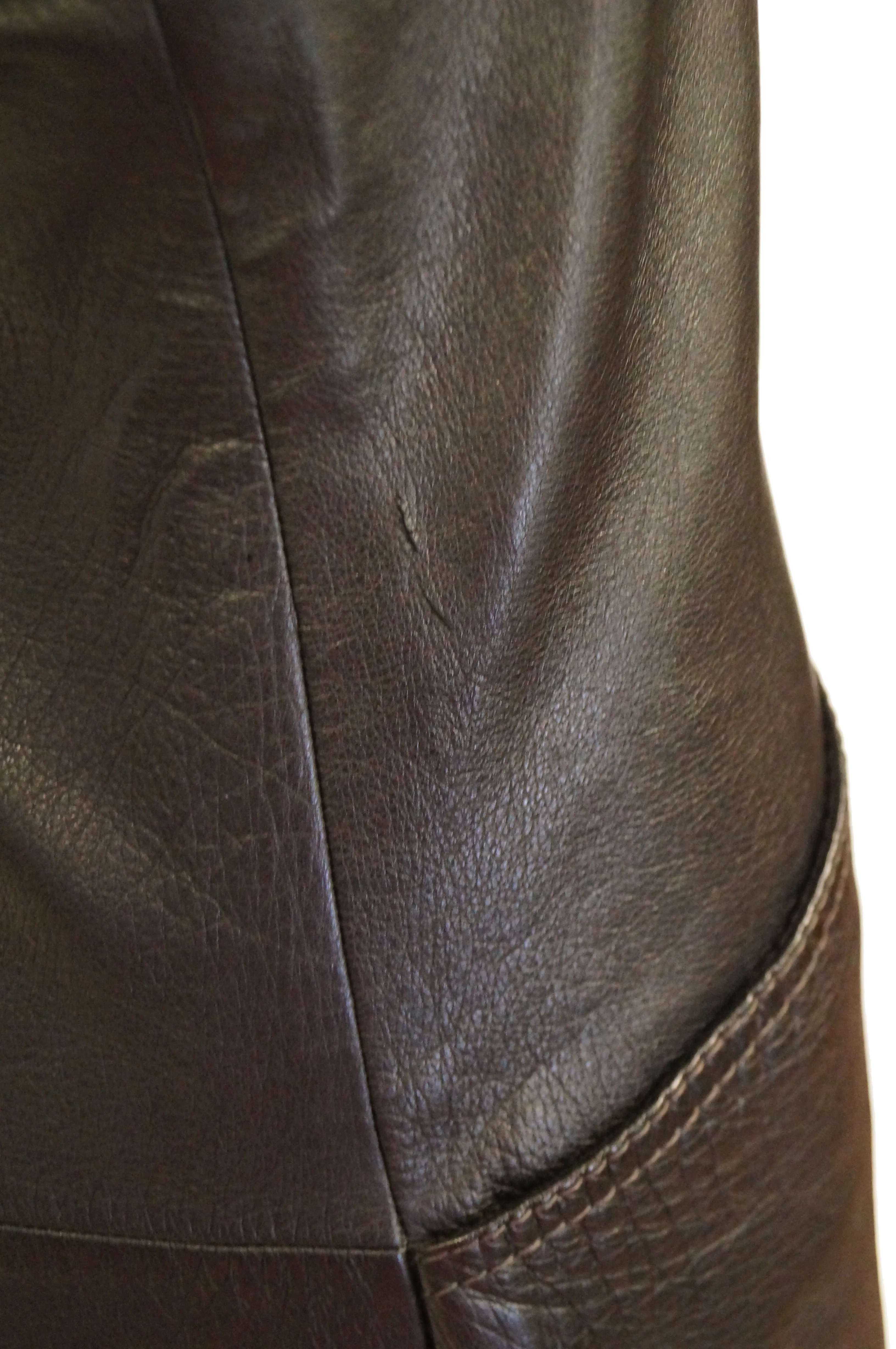 1960s Lambskin Leather Shift Dress