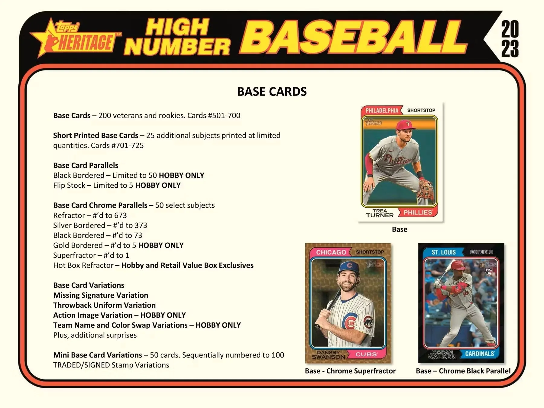 2023 Topps Heritage High Number Baseball Hobby Box