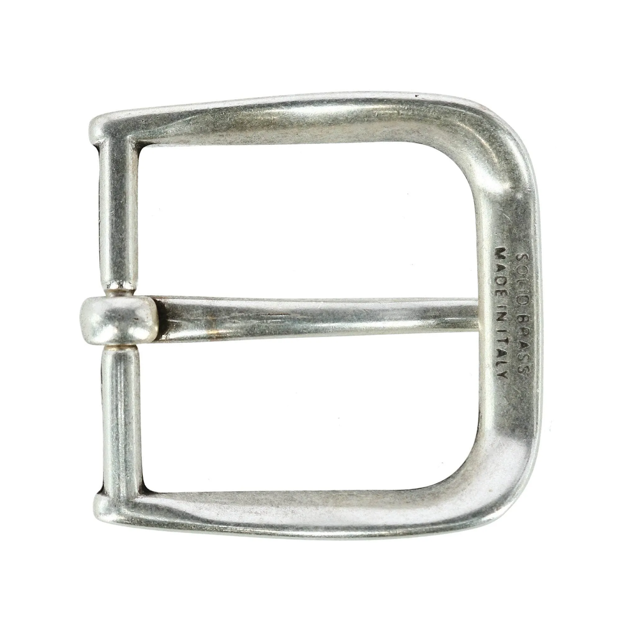 40mm Square Rounded Edge Solid Brass Harness Belt Buckle