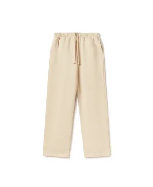 600 GSM 'Cloud Cream' Straight-leg Pants