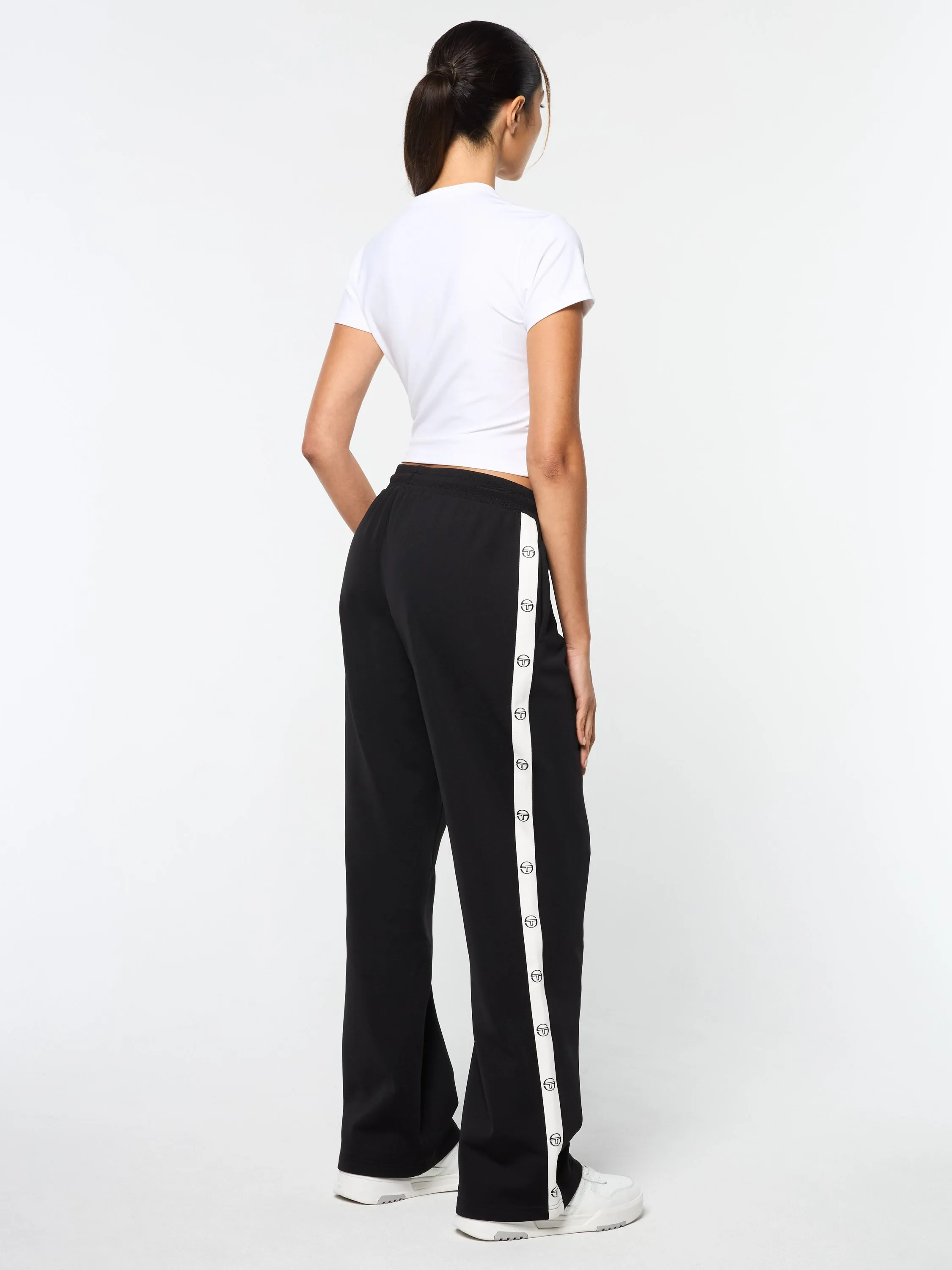 Ardea Straight Leg Track Pant- Black Beauty