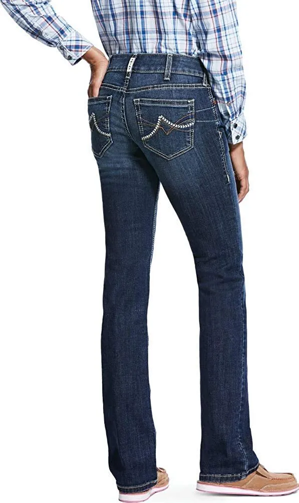 Ariat R.E.A.L. Mid Rise Stretch Brianne Stackable Straight Leg Jean