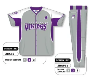 Athletic Knit Custom Sublimated Matching Baseball Uniform Set Design 1212