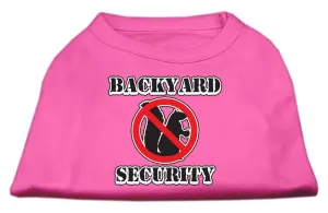 Backyard Security Screen Print Shirts Bright Pink XXXL(20)