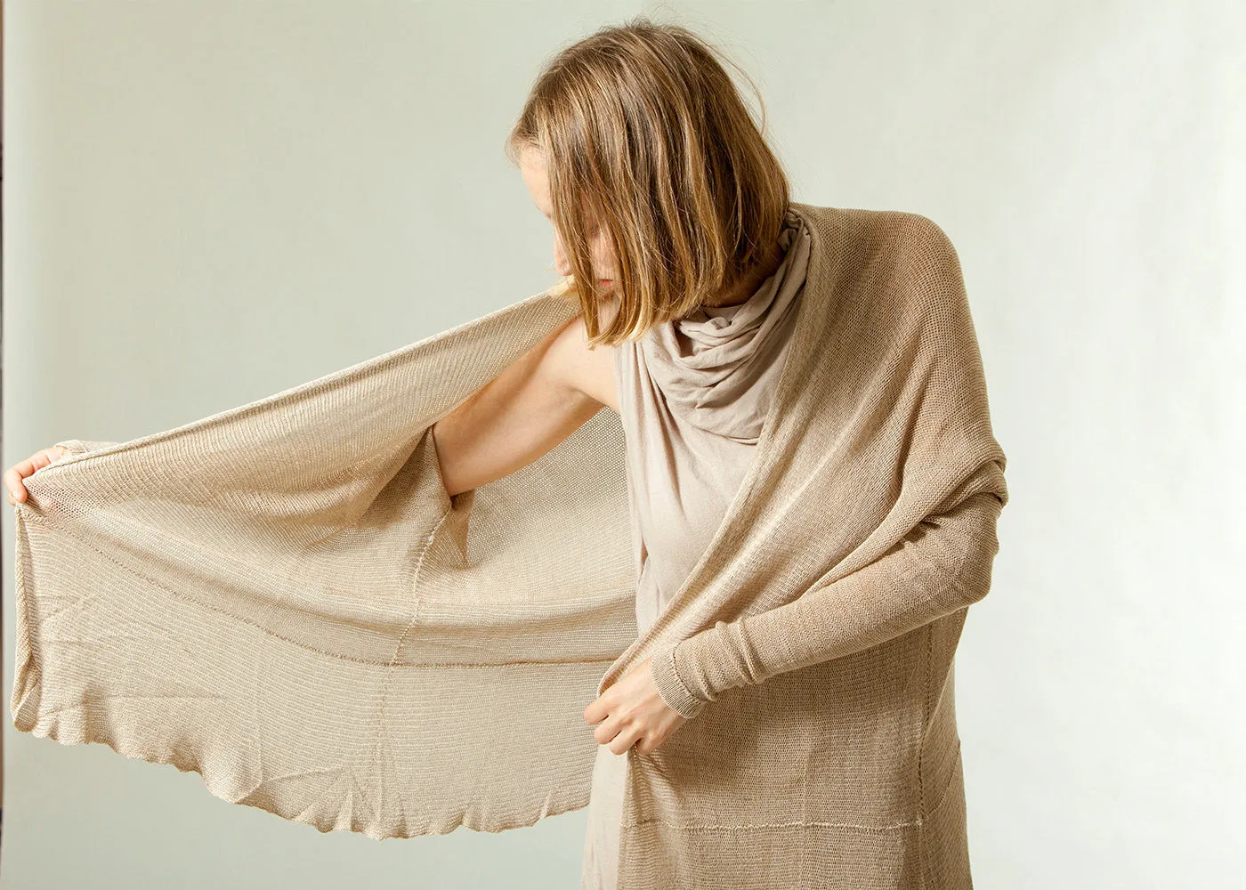 Bamboo Cardigan - Grey Taupe