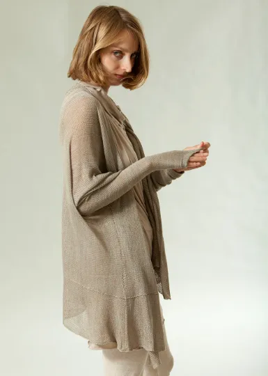 Bamboo Cardigan - Grey Taupe