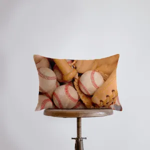 Baseballs With Bat | 18x12 | Baseball Glove | Baseballs | Old Baseballs | Sports Fabric | Sports Fans | Baseball Gifts | Teen Room Decor