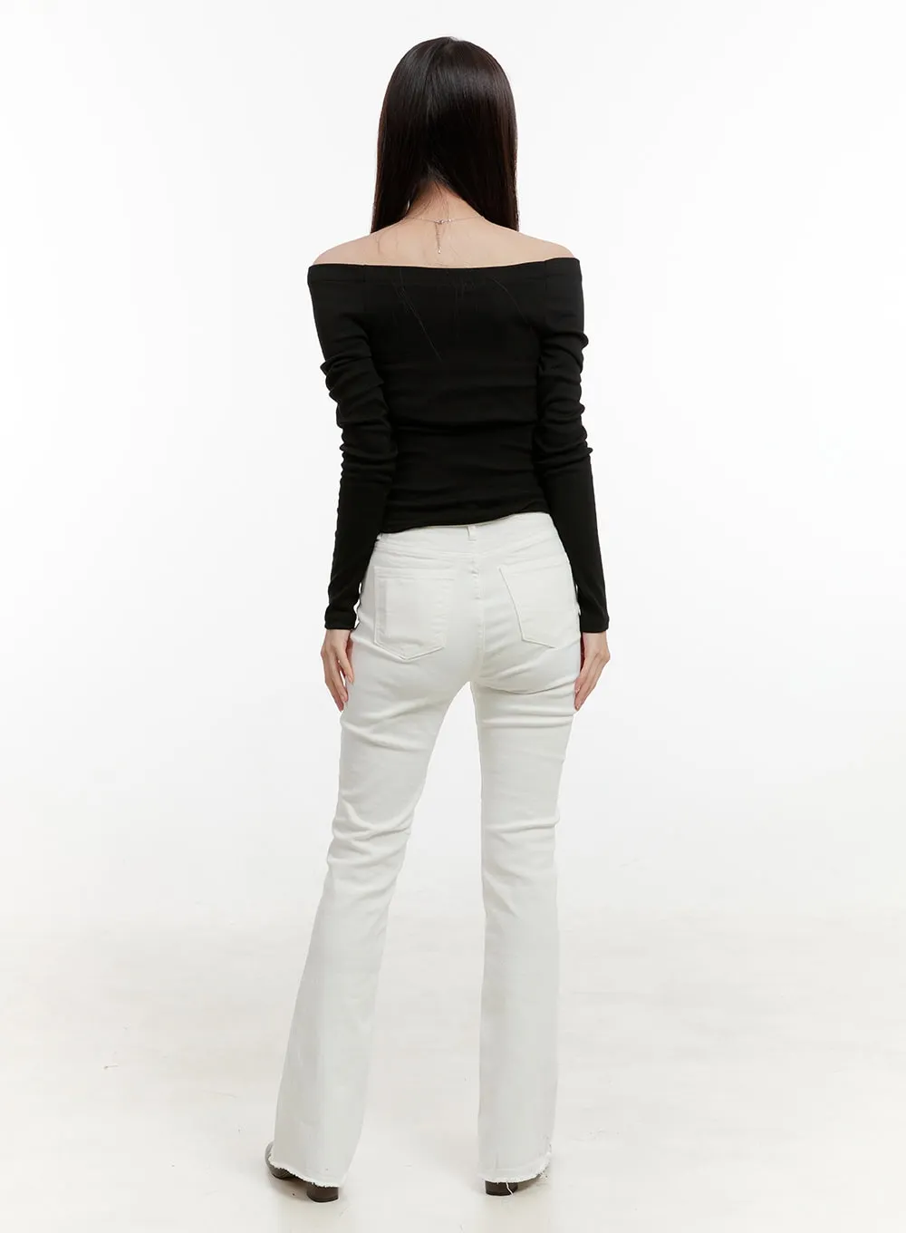 Basic Slim Off-Shoulder Top OG429