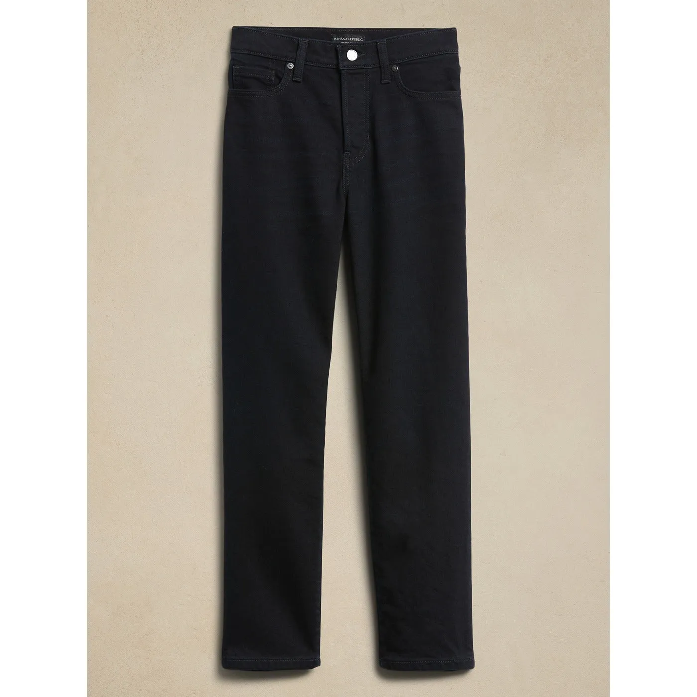 BR High Rise Straight Dark Blue Jeans