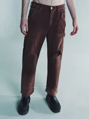 Brown Paint Pants