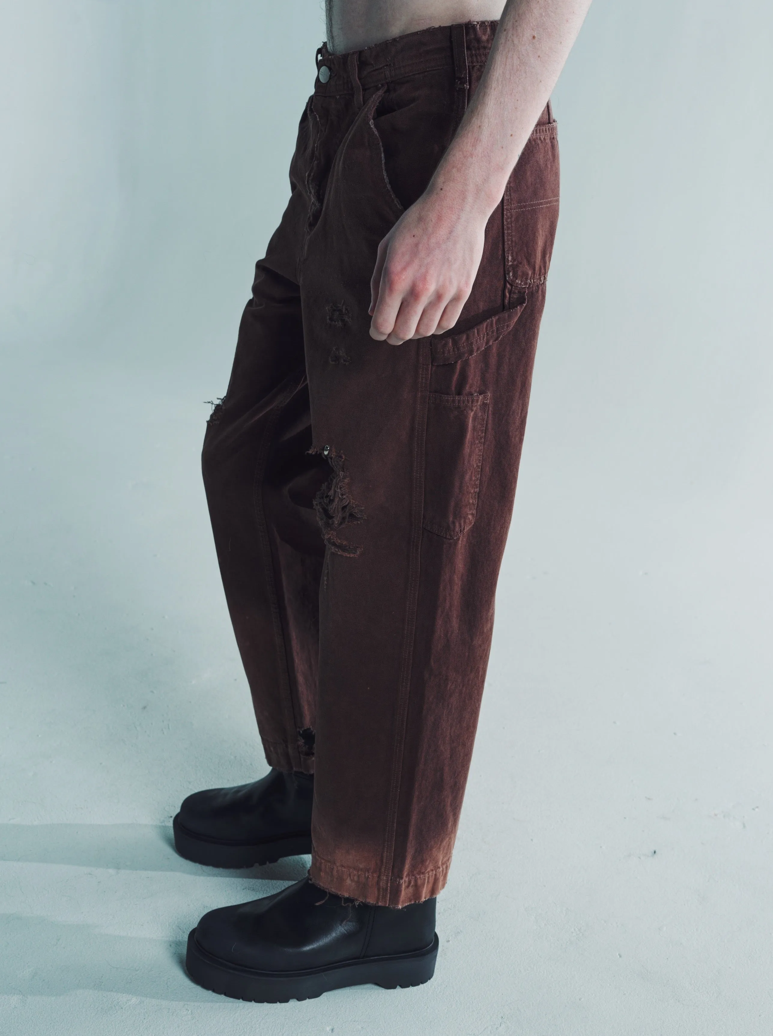 Brown Paint Pants