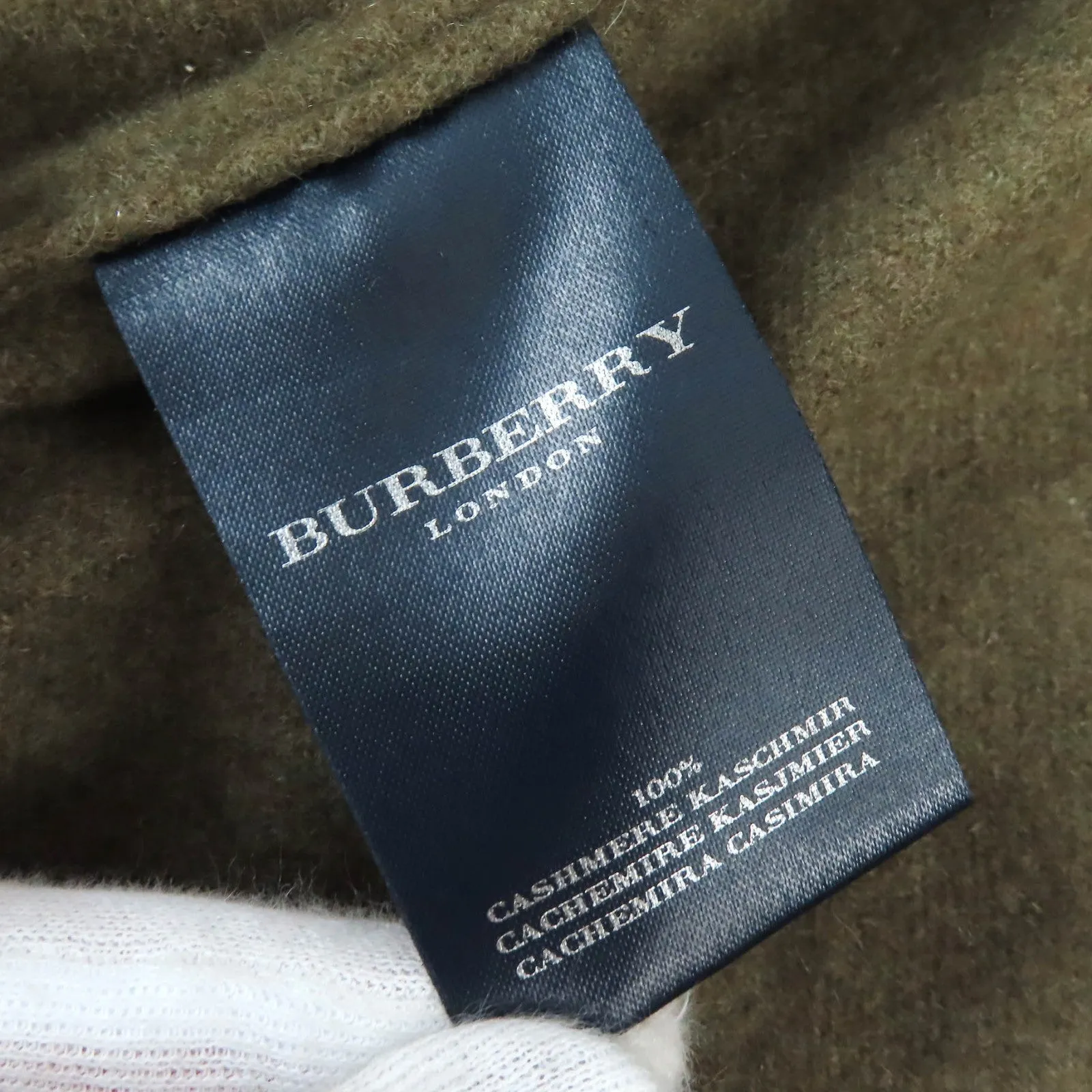 Burberry Cashmere Trench Coat Khaki 48-R