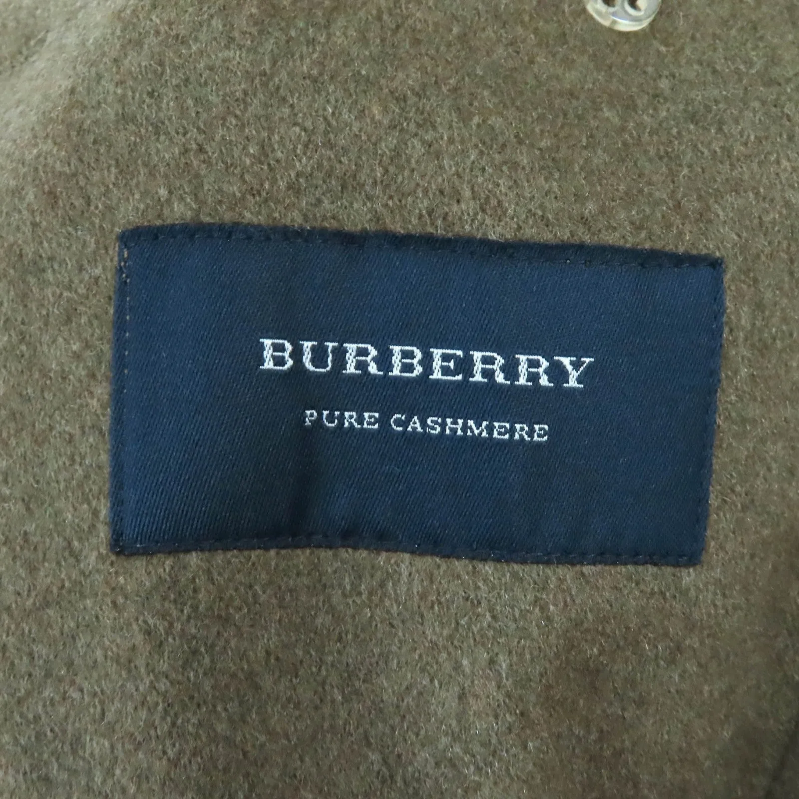 Burberry Cashmere Trench Coat Khaki 48-R