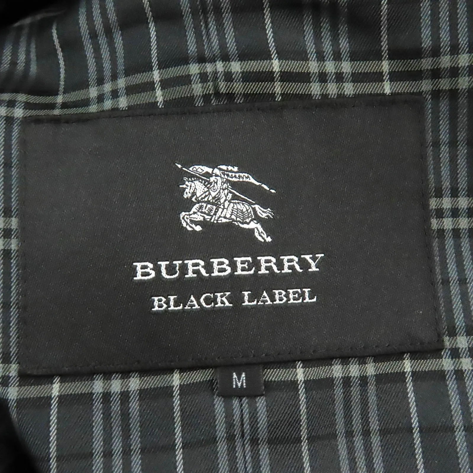 Burberry Check Liner Trench Coat Black M