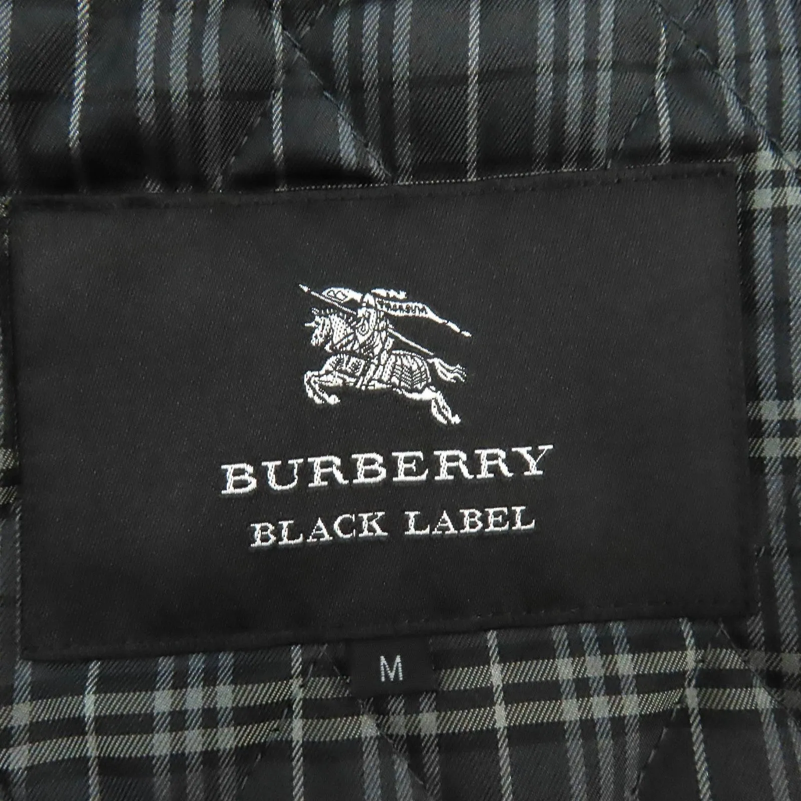 Burberry Check Liner Trench Coat Black M