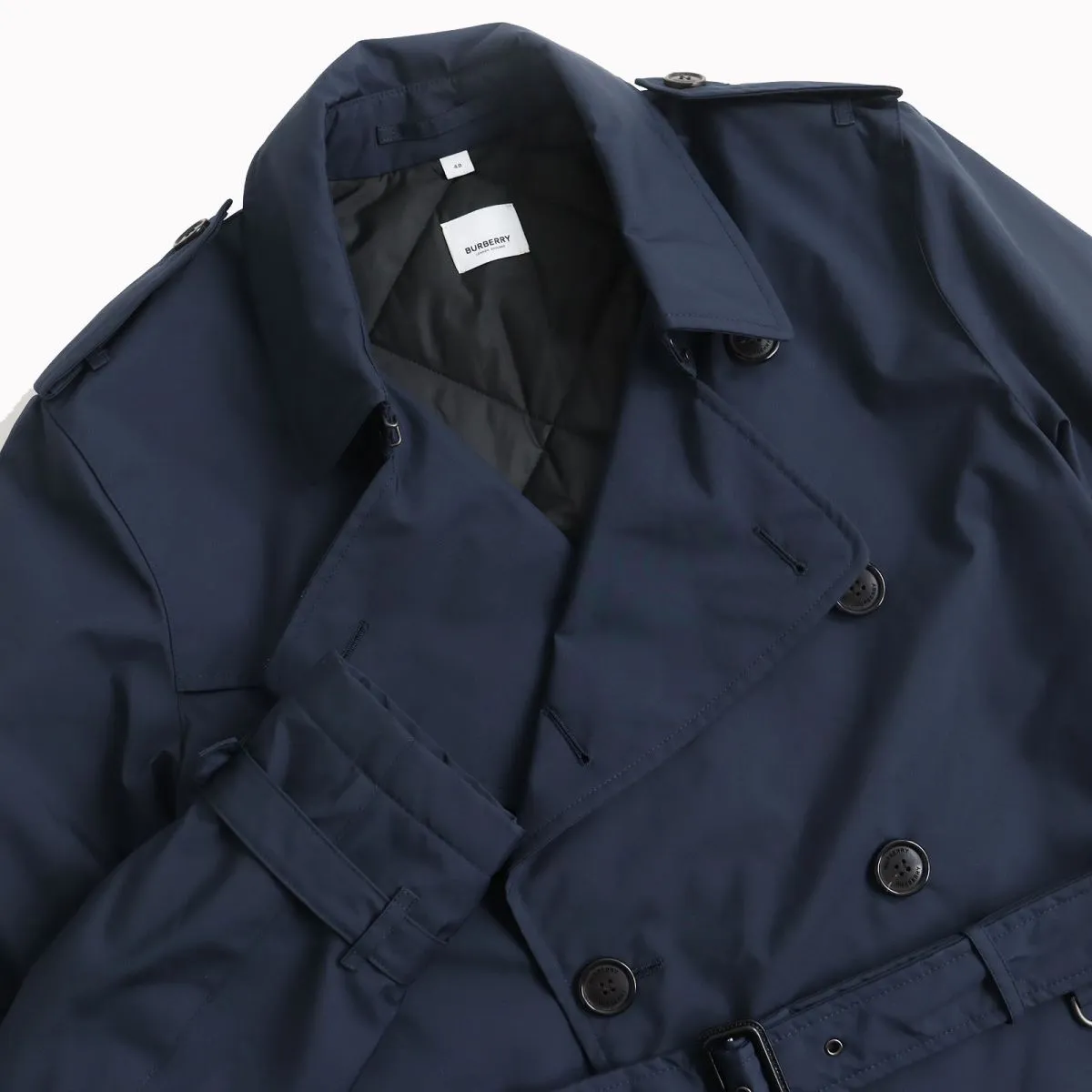 Burberry Down Trench Coat Men's Navy 48