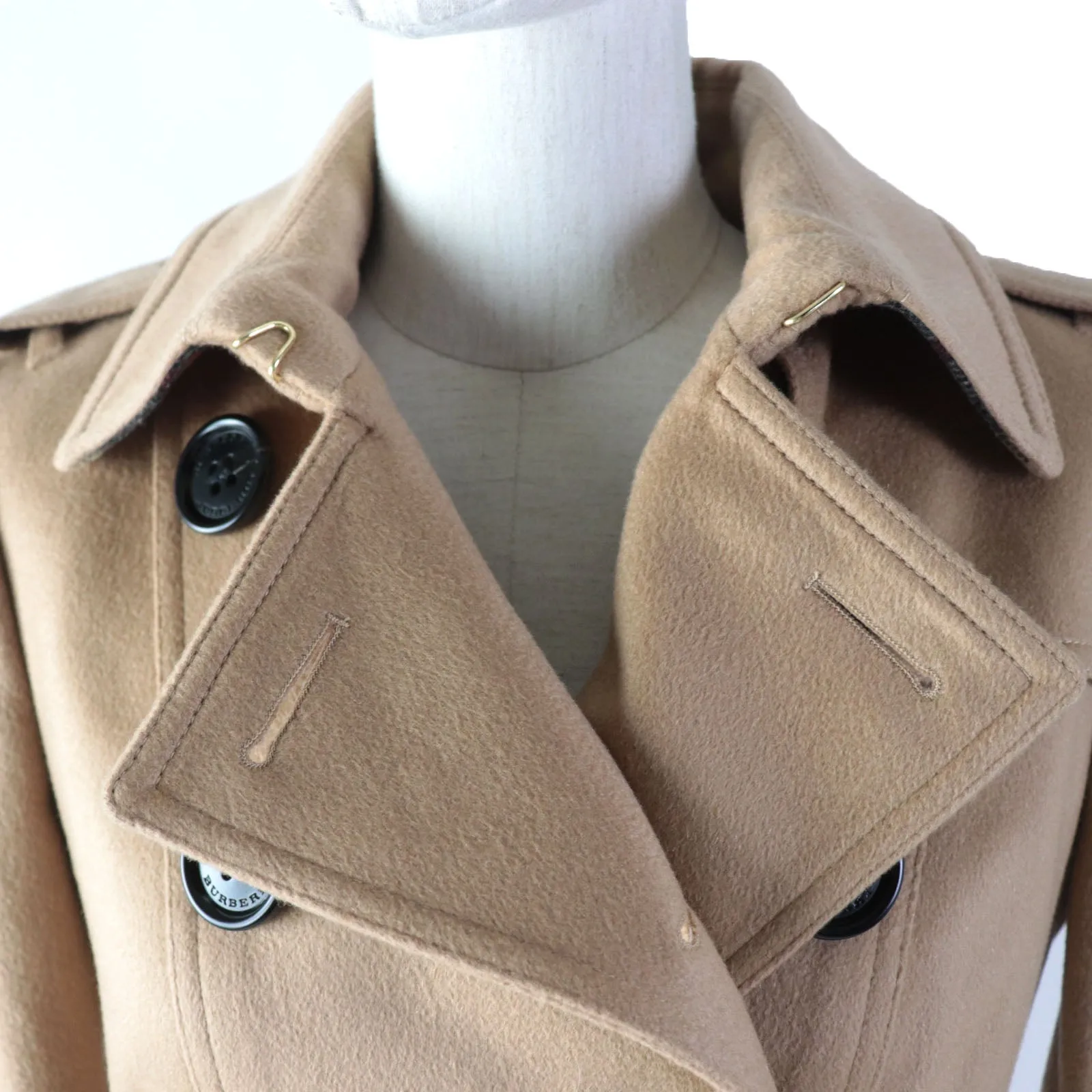 Burberry Sandringham Cashmere Wool Trench Coat