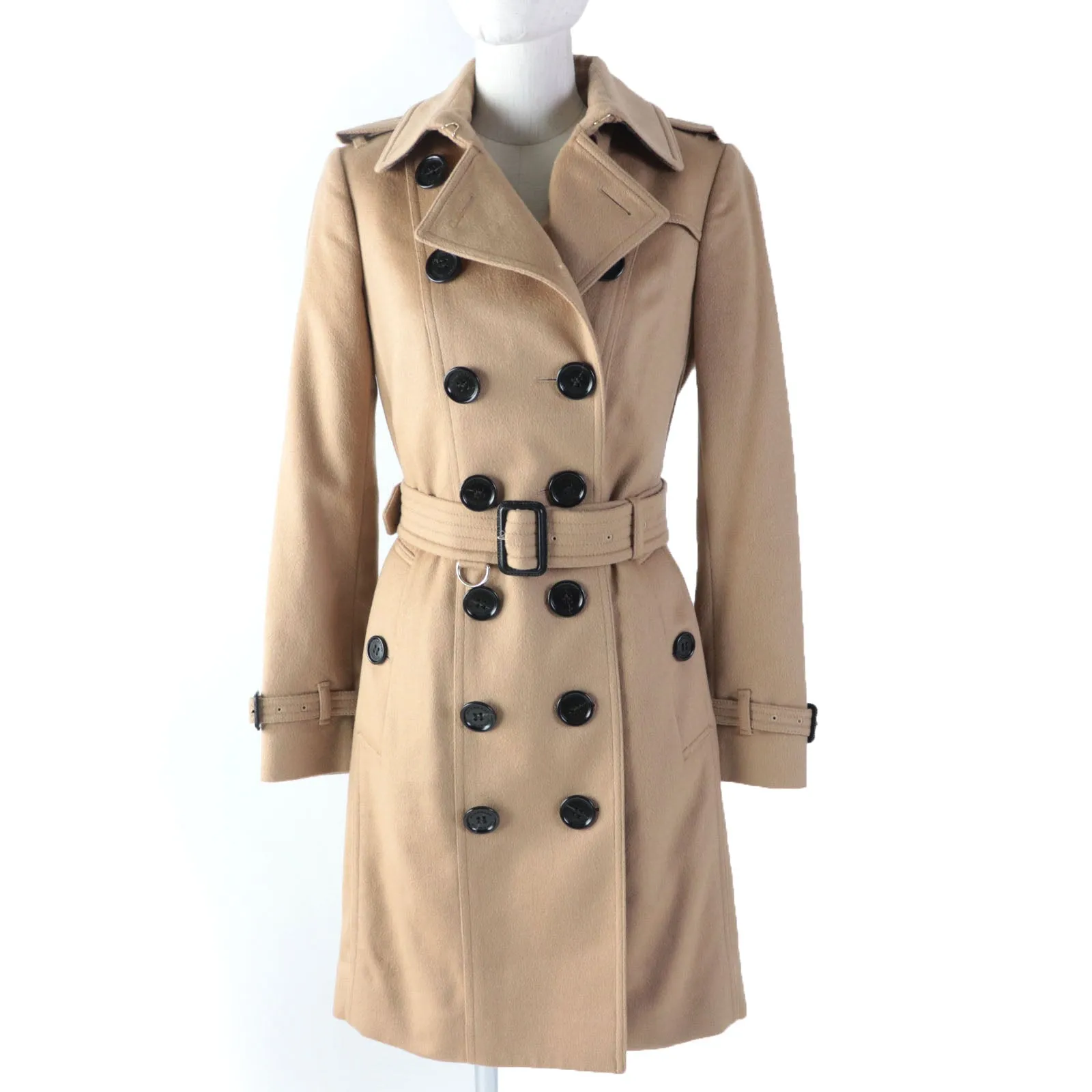 Burberry Sandringham Cashmere Wool Trench Coat