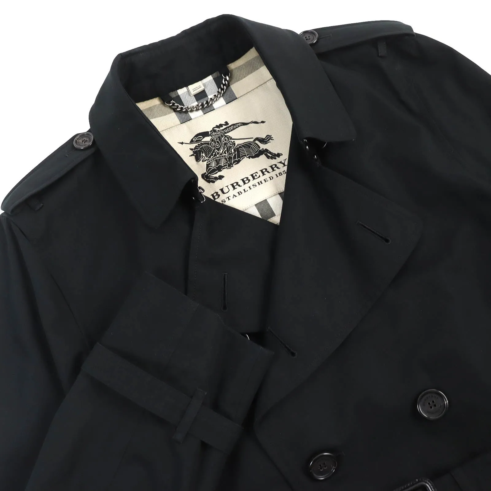 Burberry The Kensington Trench Coat Black 52