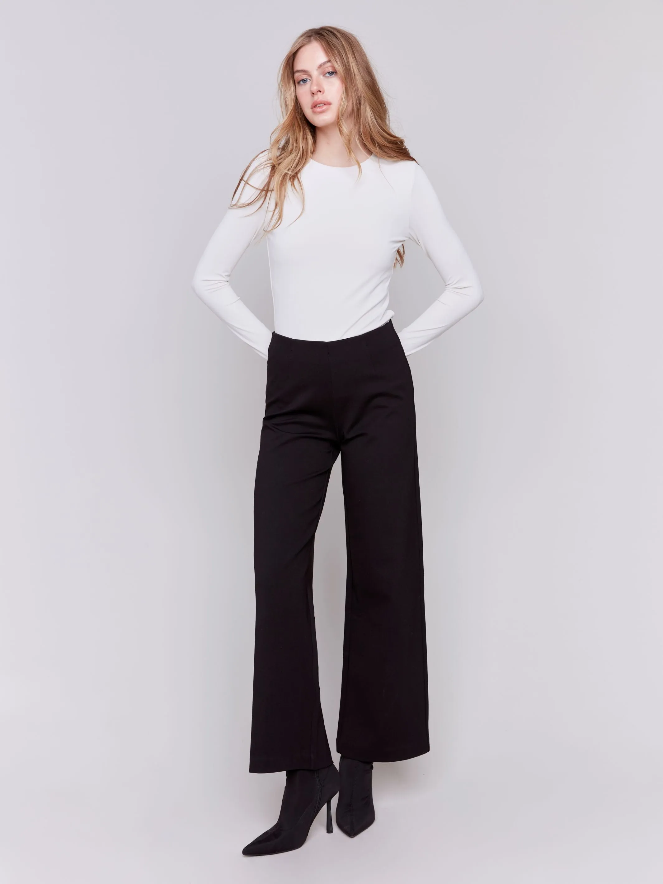 Charlie B- Pull on Wide leg pant