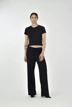 Cozette Wide Leg Pant | Black