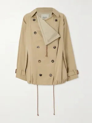 Cropped trench coat