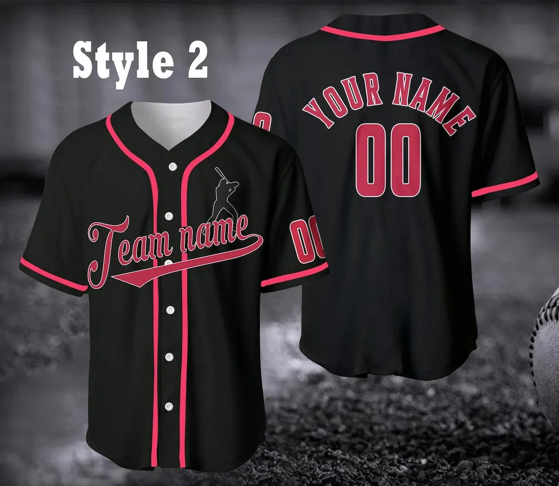 Custom Name Baseball Jersey Shirt, Personalized Name Custom Request Designs, Baseball Jersey For Baseball Fans, Custom Name Baseball Jersey