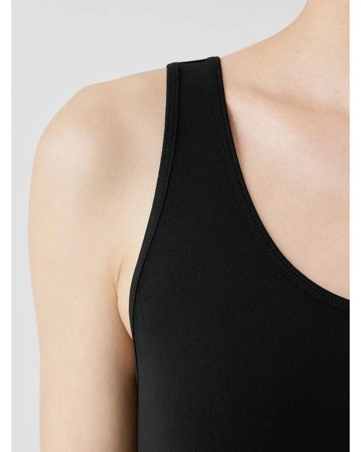 Eileen Fisher Scoop Neck Silk Jersey Tank Top