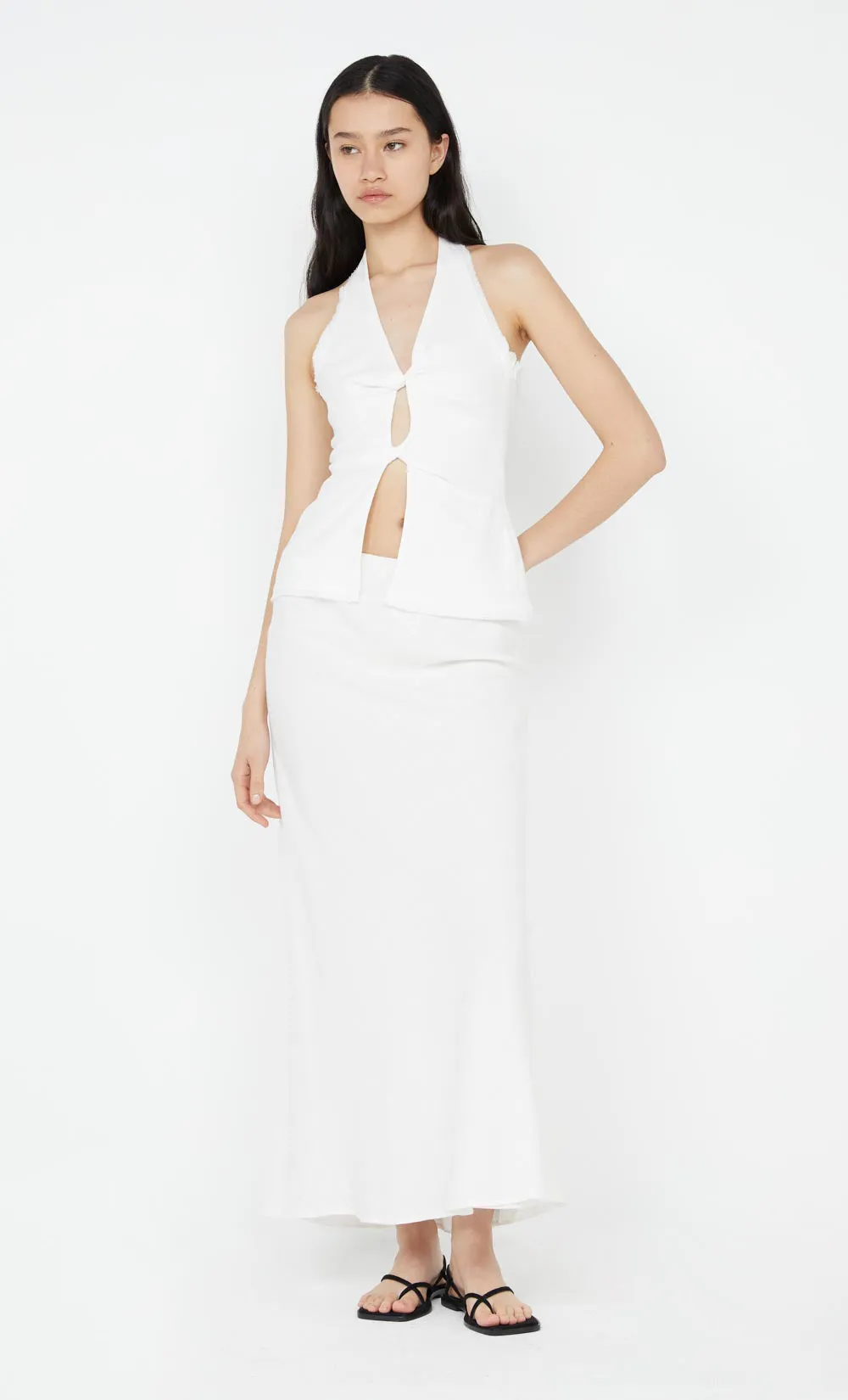 EVERLY MAXI SKIRT - WHITE