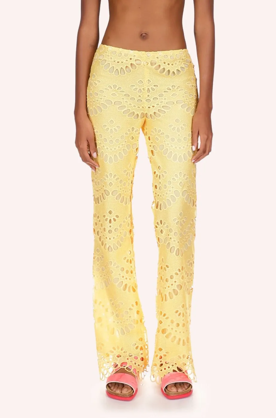 Eyelet Pants