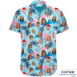 Family Matching Face Shirts, GC QLD - Custom Christmas Shirts