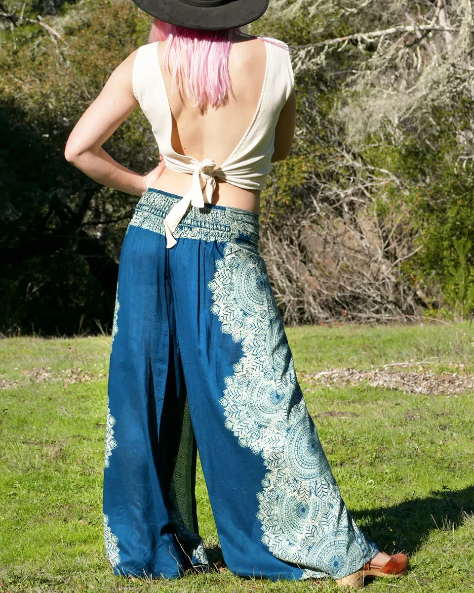 Feather Mandala Palazzo Pants