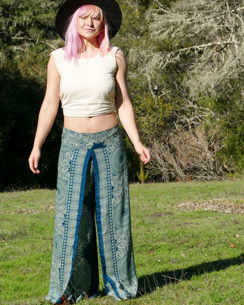 Feather Mandala Palazzo Pants