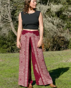 Feather Mandala Palazzo Pants