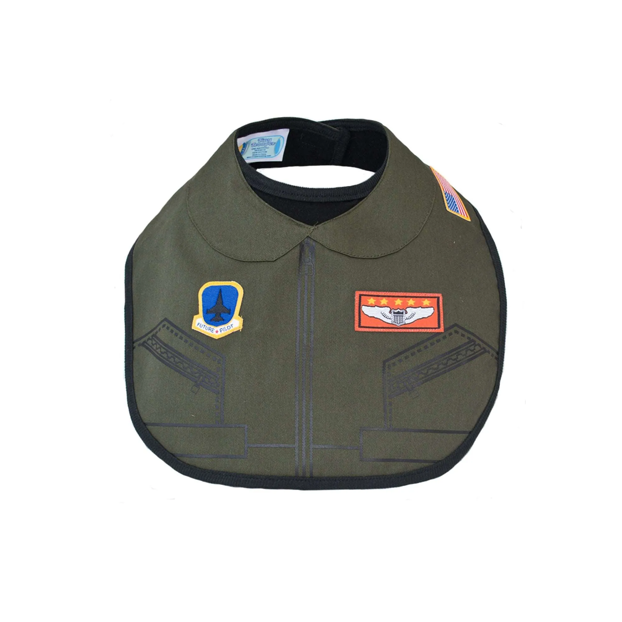 Flight Suit Uniform Baby Bib