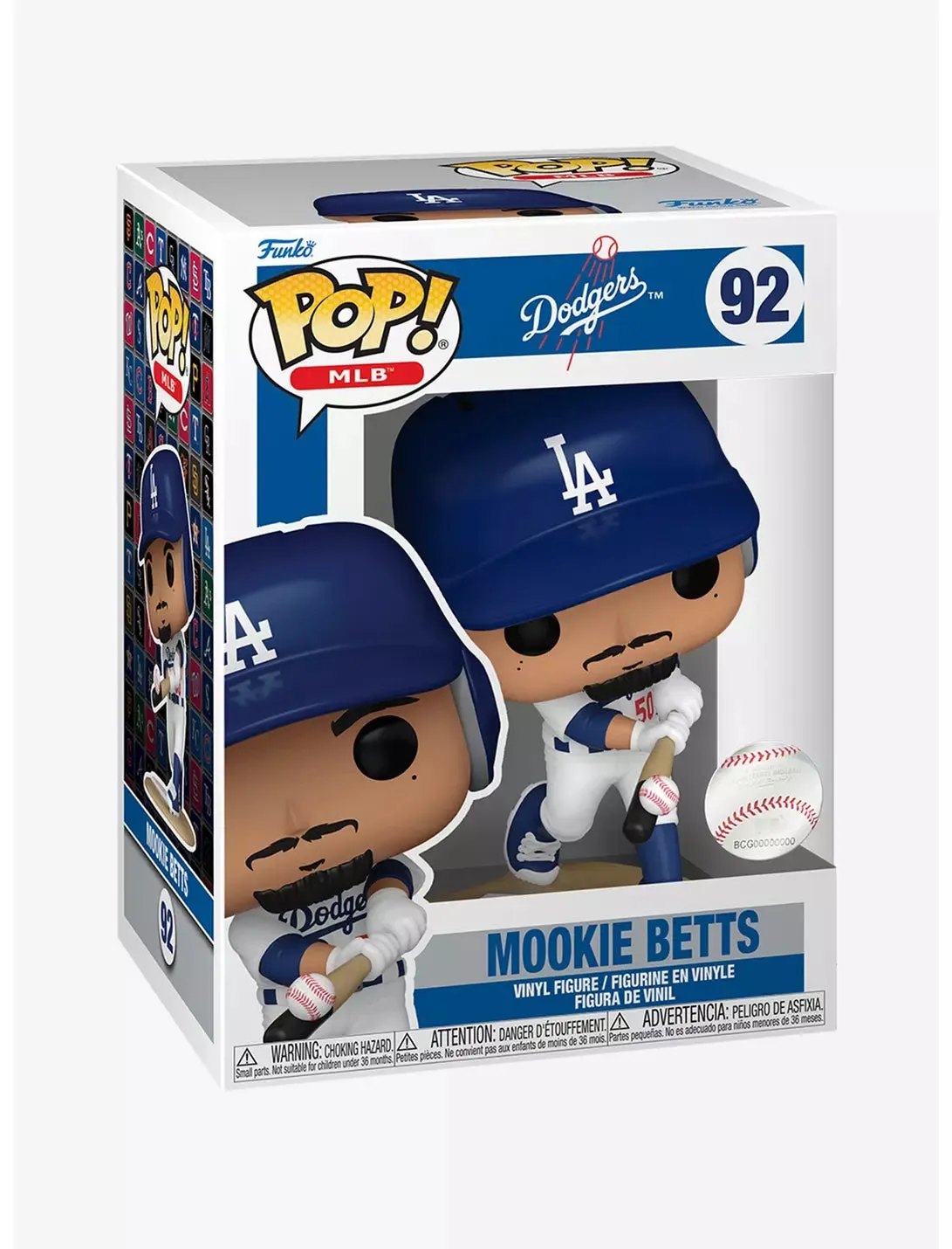 Funko POP! MLB: Dodgers - Mookie Betts (Home Uniform) #92