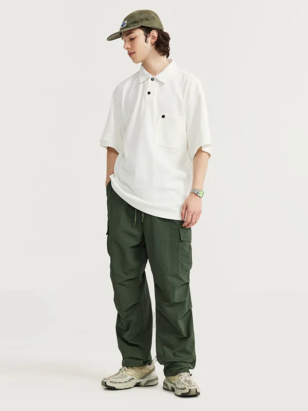 Green Straight Leg Cargo Pants