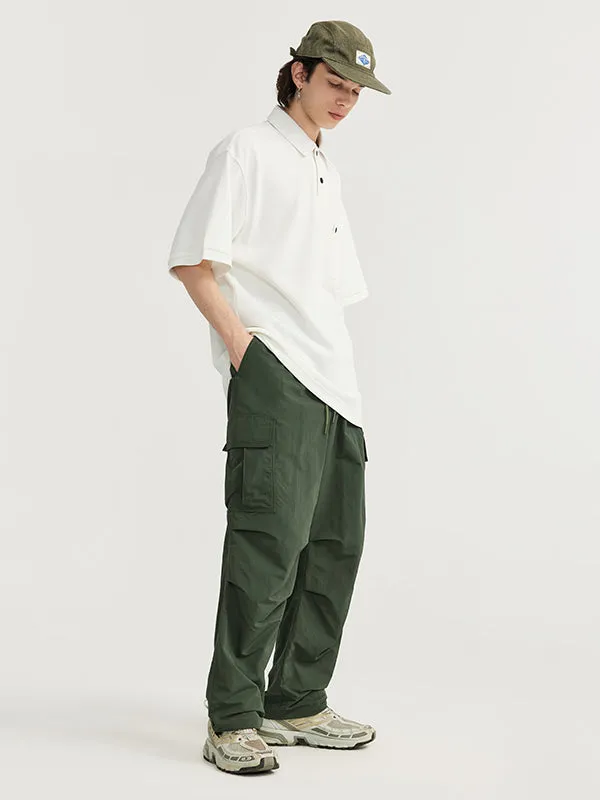 Green Straight Leg Cargo Pants