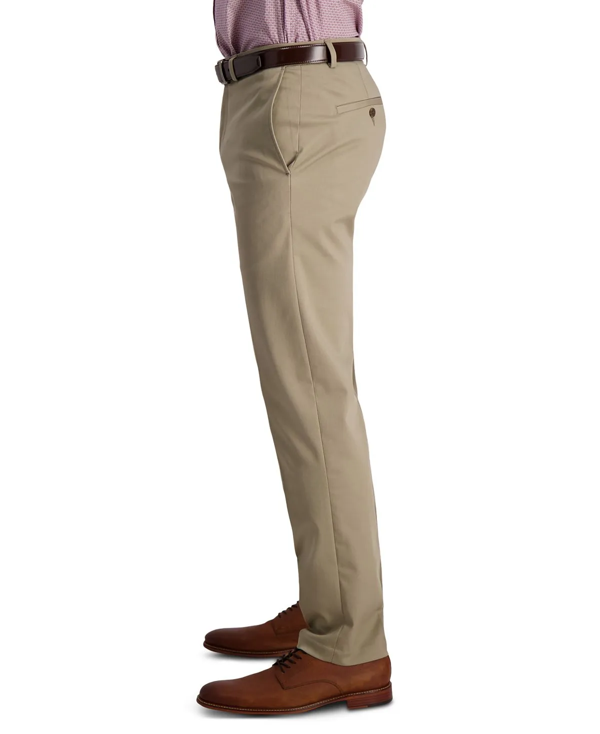 Haggar Men's Premium Khaki Iron-On Straight Fit Pants, Multi