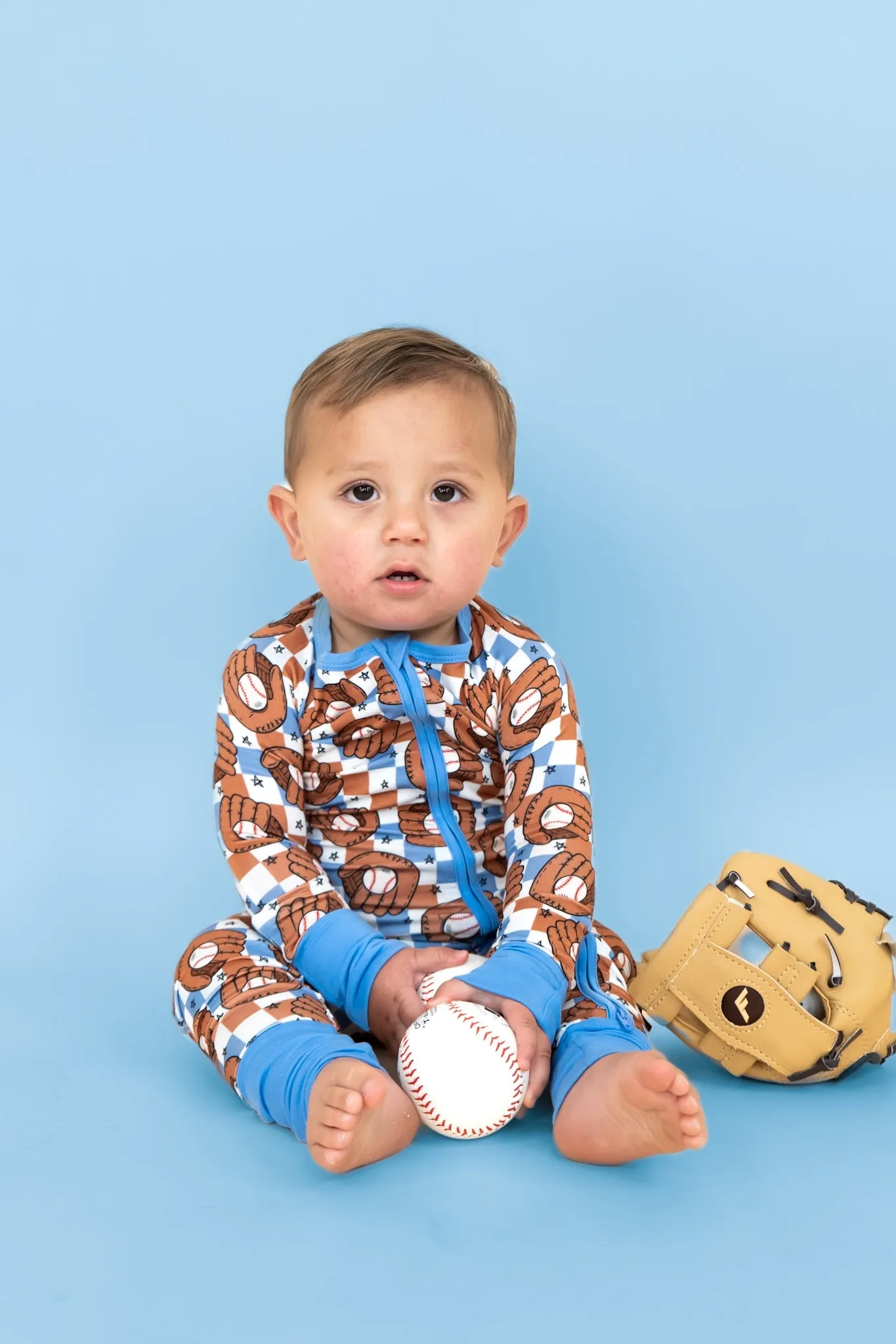 Hey Batter Batter Checkers Dream Romper