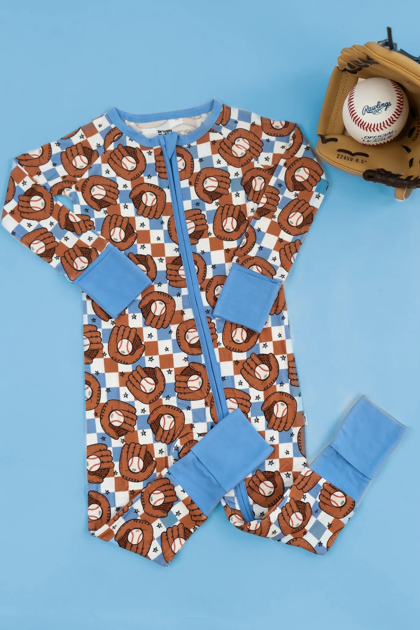 Hey Batter Batter Checkers Dream Romper