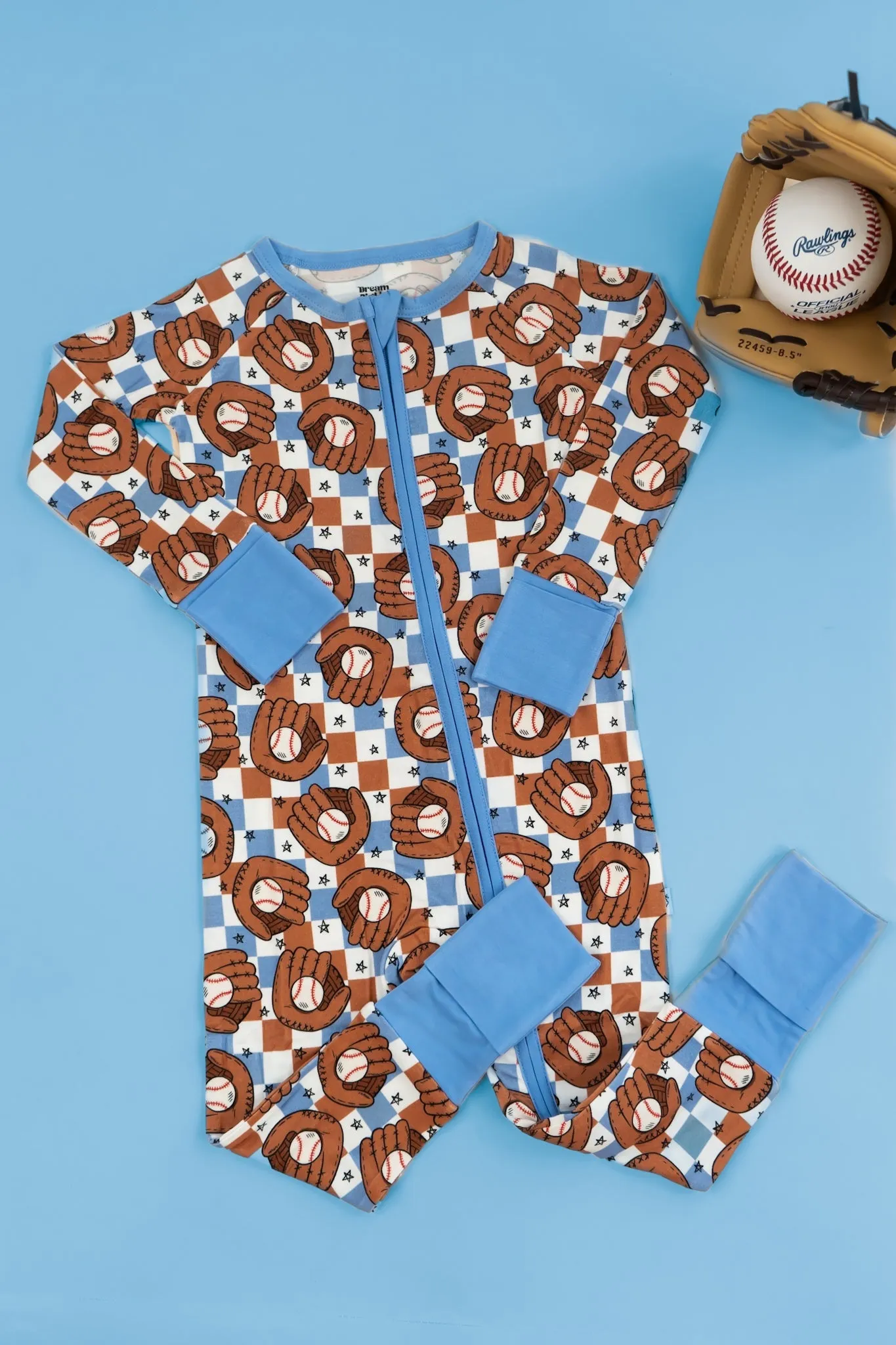 Hey Batter Batter Checkers Dream Romper