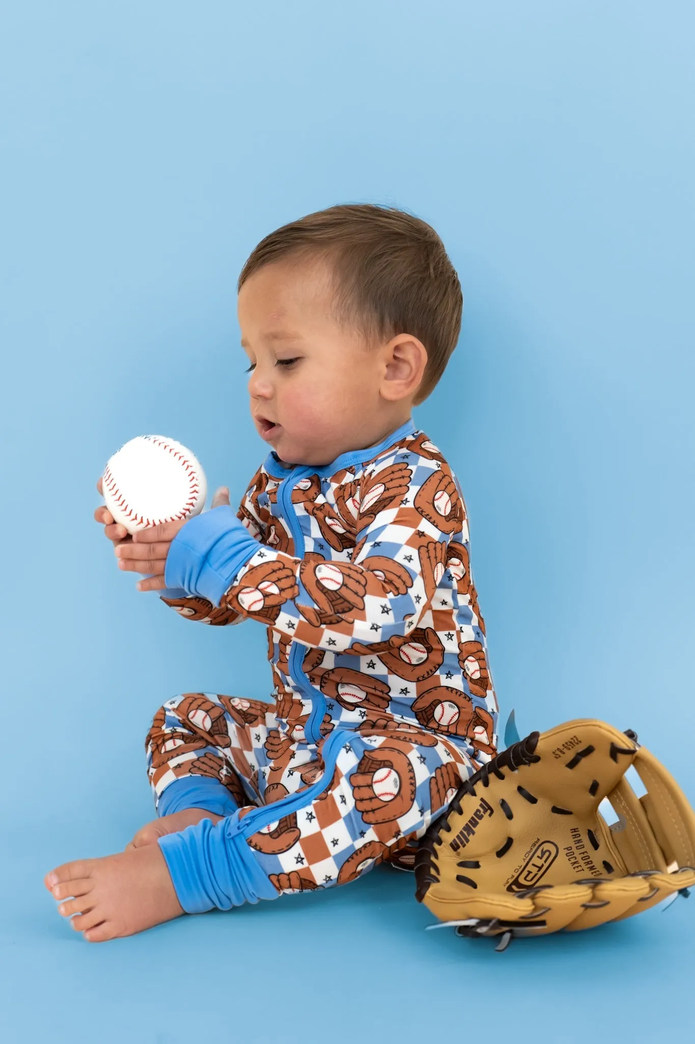 Hey Batter Batter Checkers Dream Romper