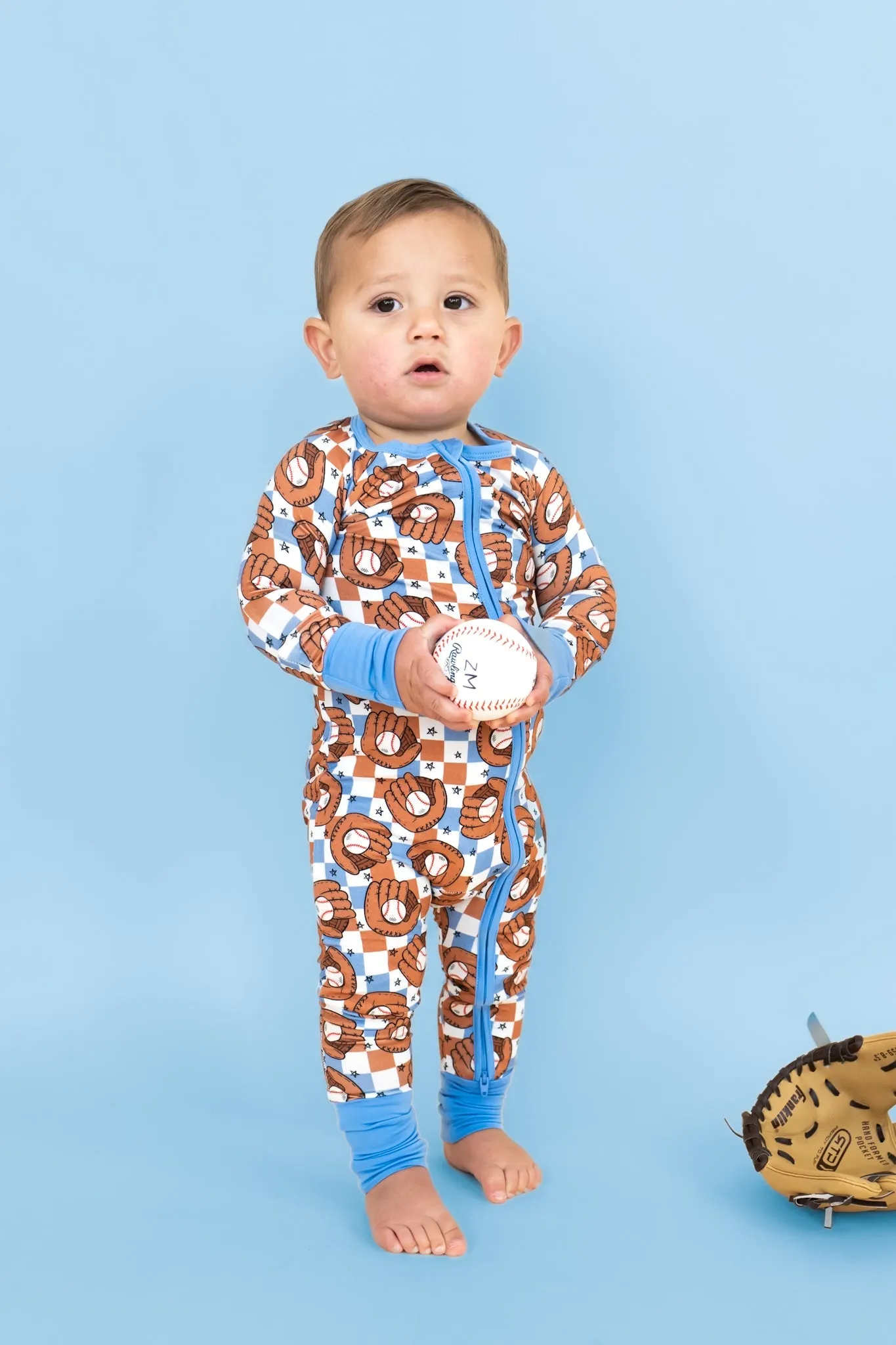 Hey Batter Batter Checkers Dream Romper