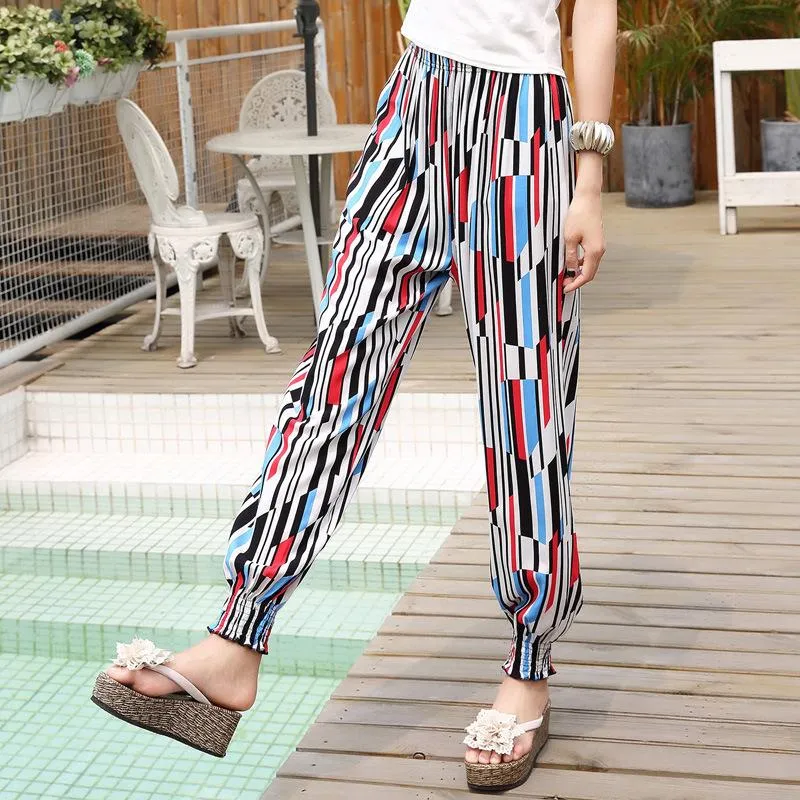 Lantern Pants Bohemian Loose Artificial Cotton Wide Leg Elephant Beach Trousers