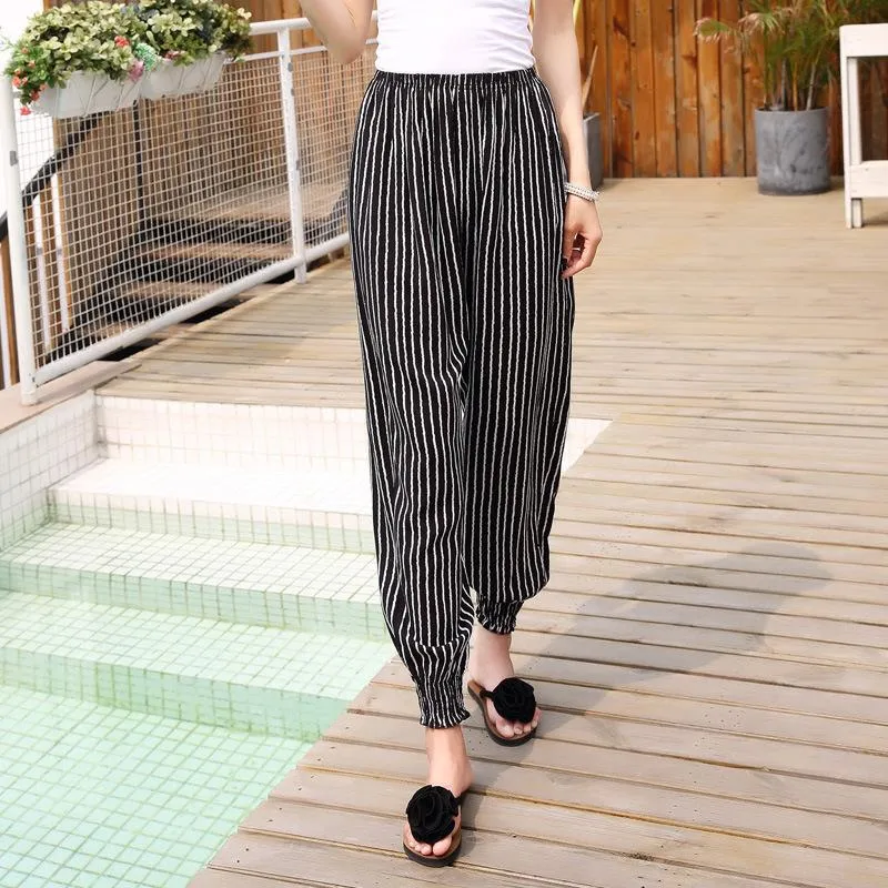 Lantern Pants Bohemian Loose Artificial Cotton Wide Leg Elephant Beach Trousers