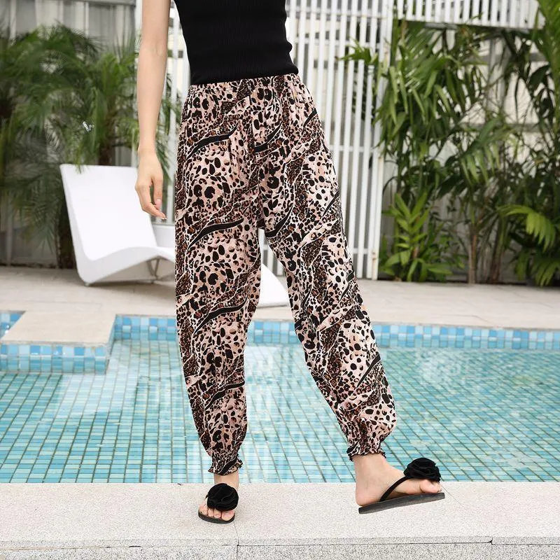 Lantern Pants Bohemian Loose Artificial Cotton Wide Leg Elephant Beach Trousers