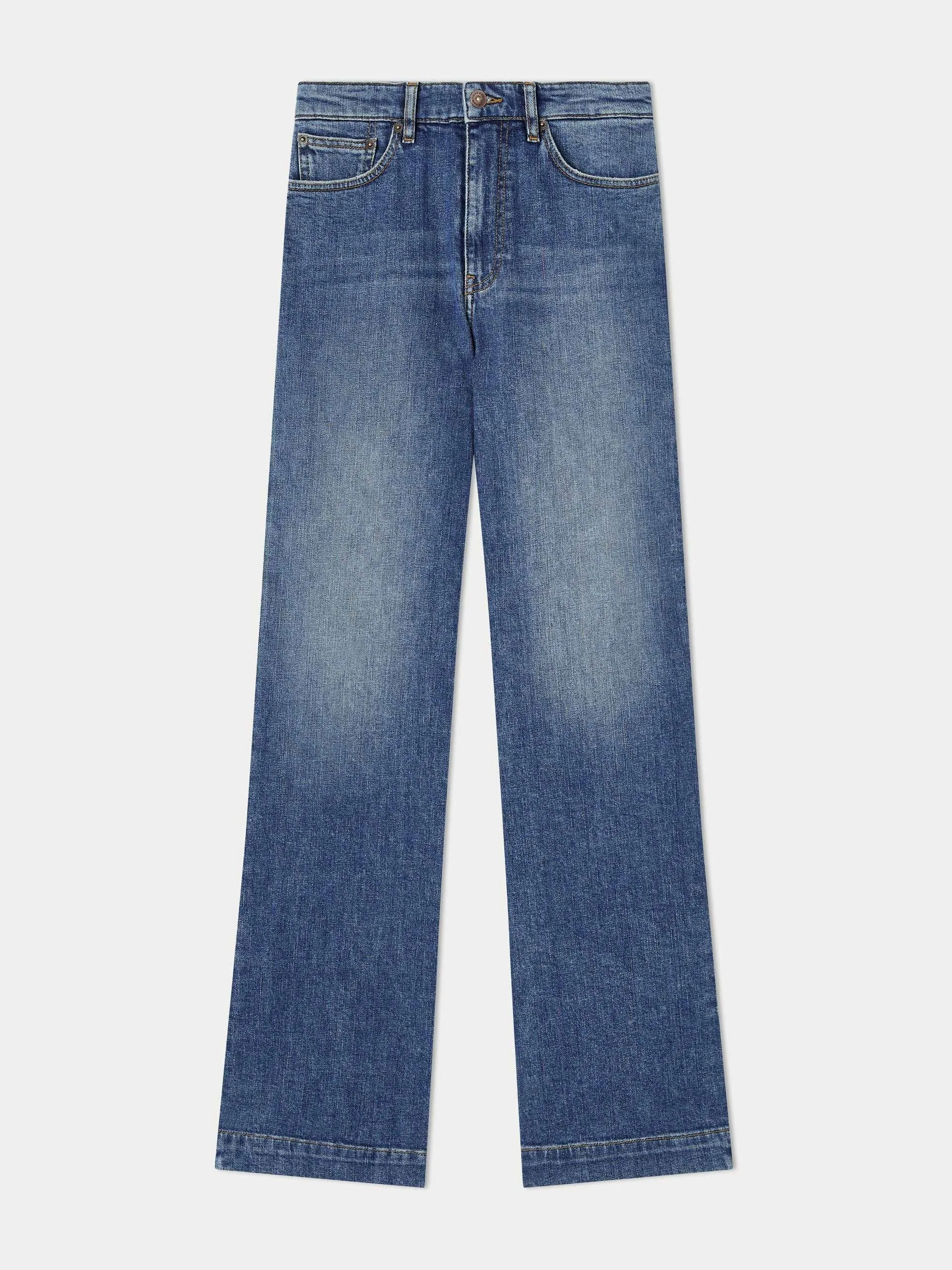 Long wide leg jean