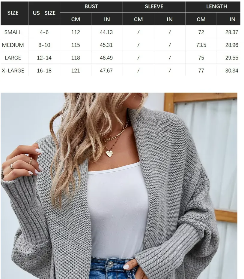 Loose Knitted Sweater Cardigan