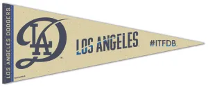 Los Angeles Dodgers Official MLB City Connect-Style Premium Felt Pennant - Wincraft 2024